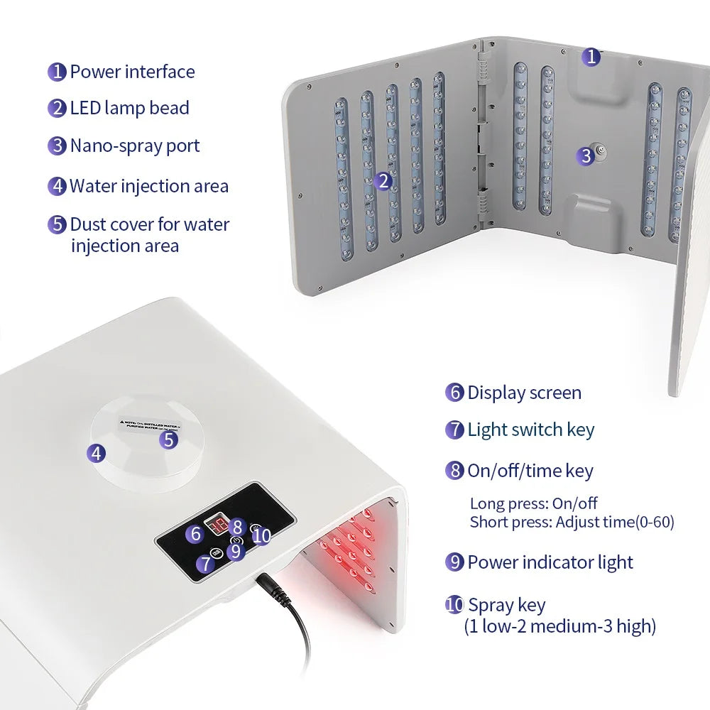 Professional 7 Color LED Face Machine