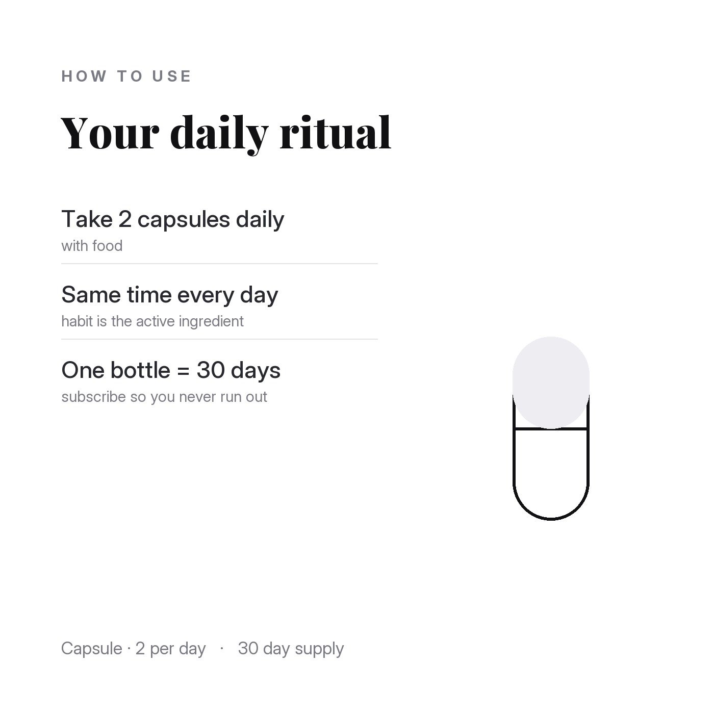 Hair, Skin & Nails, how to use
