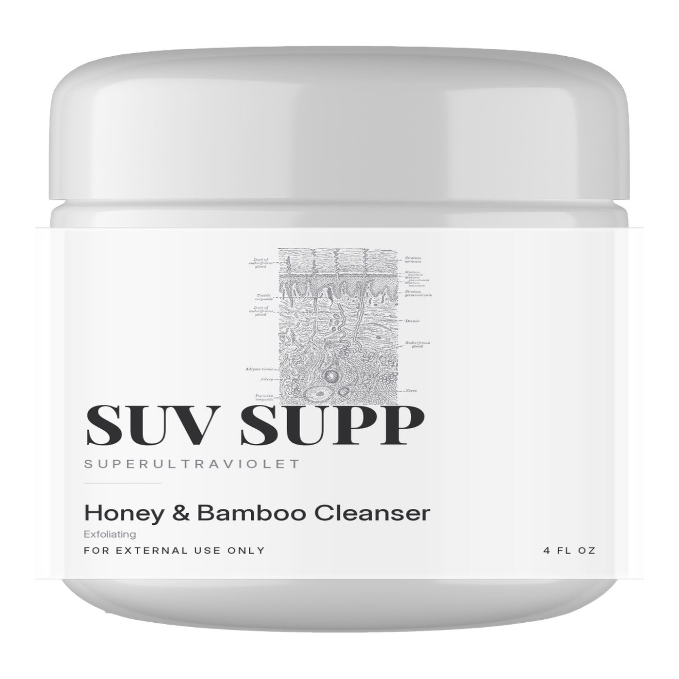 Honey & Bamboo Exfoliating Cleanser, SUV SUPP